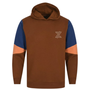 Rust & Navy Color Block Hoodie